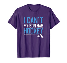 Load image into Gallery viewer, Hockey Mom Tshirt I Can't My Son Has Hockey Mother Gift
