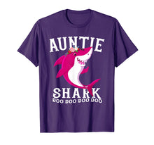 Load image into Gallery viewer, Auntie Shark T Shirt Mother Grandma Halloween Christmas
