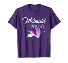 Load image into Gallery viewer, Mermaid Mom Mother T-Shirt Mermom Birthday Party Gift Tshirt
