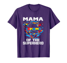 Load image into Gallery viewer, Super Mama Tshirt Autism Awareness Gift Mother Superhero
