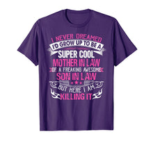 Load image into Gallery viewer, Womens Super Cool Mother Of A Freaking Awesome Son Tshirts
