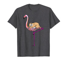 Load image into Gallery viewer, Cute Sloth Riding Sitting Pink Flamingo Mother Day Shirt
