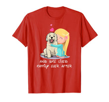 Load image into Gallery viewer, She Lived Happily Ever After Golden Retriever Mother Shirt
