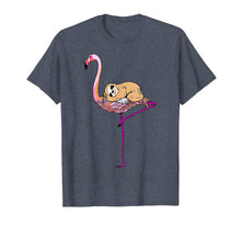 Load image into Gallery viewer, Cute Sloth Riding Sitting Pink Flamingo Mother Day Shirt
