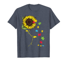 Load image into Gallery viewer, Hippie sunflower autism awareness Tshirt gifts for mother
