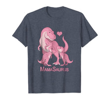 Load image into Gallery viewer, MamaSaurus Mother T-Rex &amp; Twin Baby Girls Dinosaur T-Shirt
