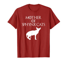 Load image into Gallery viewer, Cute &amp; Unique White Mother of Sphynx Cats T-shirt E010509
