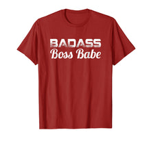 Load image into Gallery viewer, Badass Boss Babe T-shirt Women's Gift Funny Mother Mom Mama
