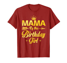 Load image into Gallery viewer, Mama Of The Birthday Girl T-Shirt Father Mother Gifts
