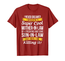 Load image into Gallery viewer, Super Cool Mother in Law of Son in Law T Shirt Funny Gift
