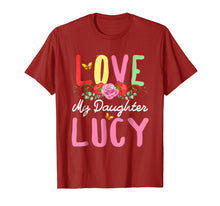 Load image into Gallery viewer, Women's I Love My Daughter Lucy T-Shirt Mother Gift Shirt
