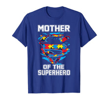 Load image into Gallery viewer, Super Mother Tshirt Autism Awareness Gift Mother Superhero
