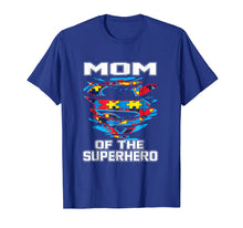 Load image into Gallery viewer, Super Mom Tshirt Autism Awareness Gift Mother Superhero
