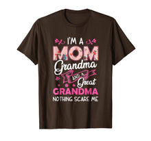 Load image into Gallery viewer, I'm A Mom Grandma Great Nothing Scares Me T-Shirt Mother Day

