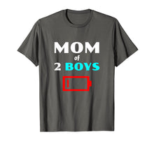 Load image into Gallery viewer, Tired Mom Of 2 Boys Mother With Two Sons Funny Gift T Shirt
