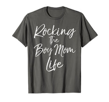 Load image into Gallery viewer, Rocking the Boy Mom Life Shirt Fun Cute Mother Tee
