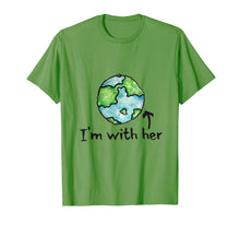Load image into Gallery viewer, I'm with her shirt earth day artistic mother earth tee
