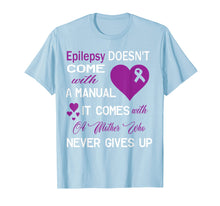 Load image into Gallery viewer, Gift Epilepsy mother awareness support purple ribbon Tshirt
