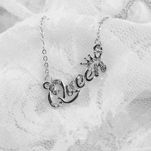 Load image into Gallery viewer, SHUANGR Luxury Gold-Color Queen Crown Chain Necklace Zircon Crystal Necklace Women Fashion Jewelry Birthday Present
