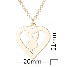 Load image into Gallery viewer, Hfarich Fashion Playboy Necklace Lovely Long Ear Bunny Pendant Necklaces Pendants for Femme Gift Women Children Collar
